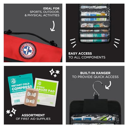 Be Smart Get Prepared Coach’s First Aid 73 Pc Rollup Bag Sports Outdoor FSA