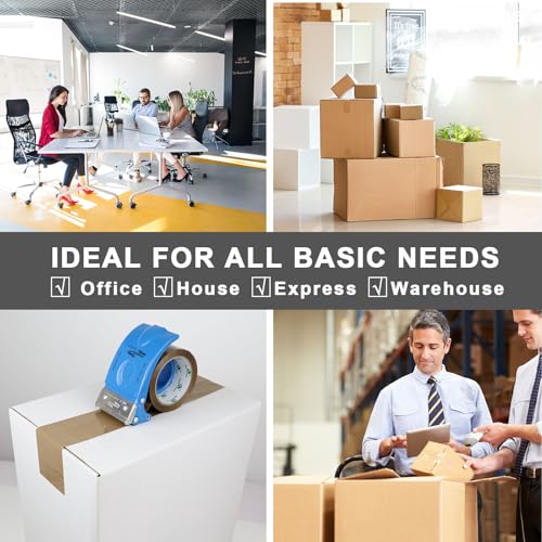 BOMEI PACK Brown Packing Tape 3 inch Wide, 12Rolls Heavy Duty Brown Packing Tape Refills Rolls for Moving Boxes, Shipping and Storage, 2.7 Mil x 60 Yards - size: 2.7mil x 60yds