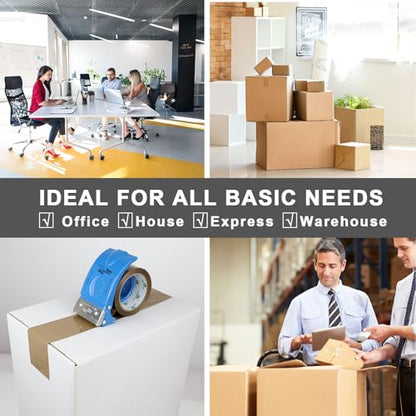 BOMEI PACK Brown Packing Tape 3 inch Wide, 12Rolls Heavy Duty Brown Packing Tape Refills Rolls for Moving Boxes, Shipping and Storage, 2.7 Mil x 60 Yards - size: 2.7mil x 60yds
