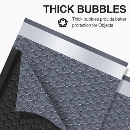 UCGOU Bubble Mailers 5x8.6" Usable Size 5x7" Padded Envelope Black 100 Pack - color: Black, size: 5x8.6" 100PC