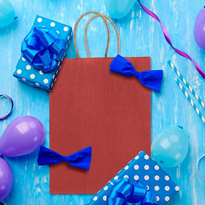 BagDream Small Gift Bags with Handles 5.25x3x8 Inch Red 25 Pack - color: Red, size: 25 Count (Pack of 1)