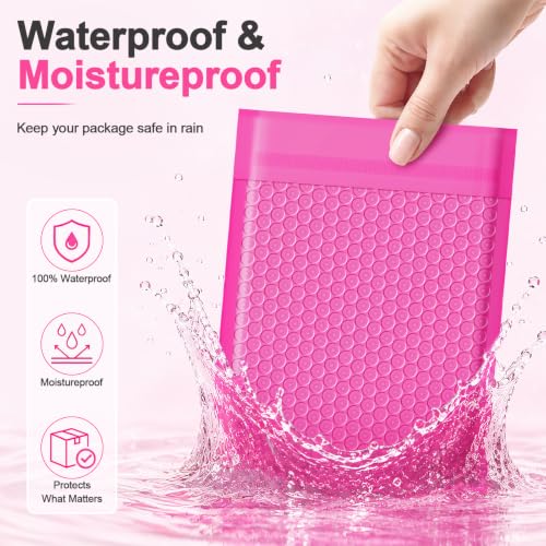 Small Bubble Mailers 3.5x5 100 Pack Waterproof Padded Envelopes Self Seal Small Packaging Shipping Bags for Small Business - size: 3.5×5-100PC