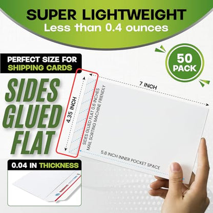Shell Mailer Incognito Trading Card Envelopes for Shipping 50 Card Mailers - color: 50 Pack - Incognito