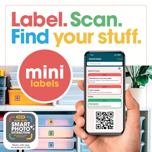 SmartLabels - Mini 1.5" QR Code Labels for Storage, Organization, & Moving - style: Mini