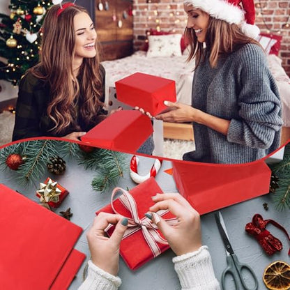 woric 160 Sheets Red Tissue Paper for Gift Bags 20 X 14 Inches - color: Red