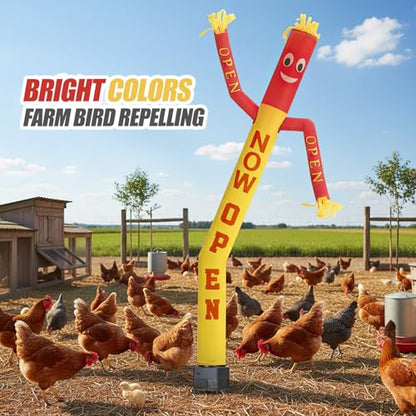 6ft Now Open Inflatable Waving Tube Man with Blower - color: NOW OPEN