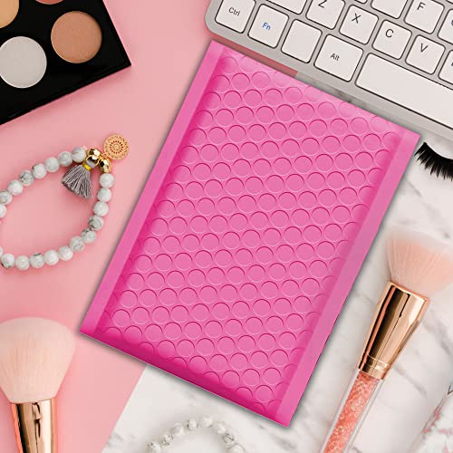 Yens Bulk Hot Pink Poly Bubble Mailers 8.5x12 200 Pack Usable 8.5x11 - color: Hot Pink, size: 8.5" x 12"