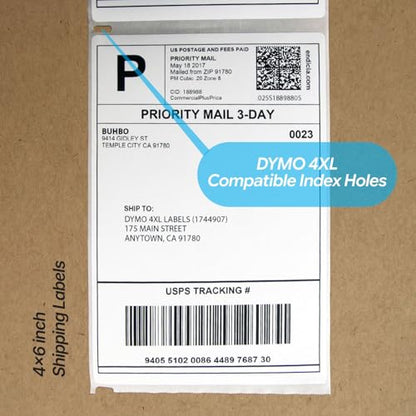 Buhbo Compatible DYMO LabelWriter 4XL Shipping Label 1744907, 4 x 6 inch - size: 1 Roll