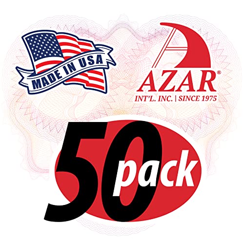 Azar Displays 800002-C Pack of 50 Clear Pegboard Hooks (Also Available in Black & White) - 2” Pegboard Hook Set (4” & 6” Pegboard J Hooks Also Available) - Polycarbonate Plastic Hooks for Retail - color: Clear, size: 2 Inch