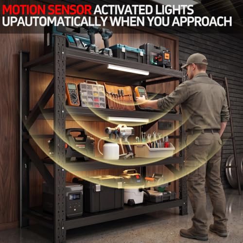 4-Tier Garage Shelving Heavy Duty, Garage Shelves, Adjustable Metal Shelving Unit, Garage Storage Shelves, Utility Storage Rack Shelf，Shelves for Garage Storage (1, 71H*70W*24D) - size: 71" H×70" W×24" D