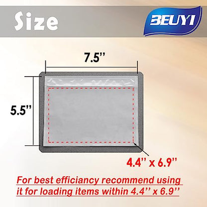 (800 Pcs) BEUYI Clear 7.5'' x 5.5'' Packing List Envelopes, Adhesive Shipping Label Pouches/Sleeves - size: 7.5''x5.5''｜800 Pack