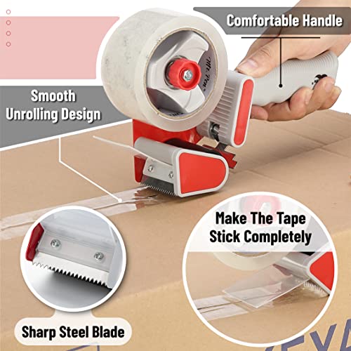 Mr. Pen- Heavy Duty Packing Tape Dispenser Gun, 2 Inch - color: Red, size: 4 Pack