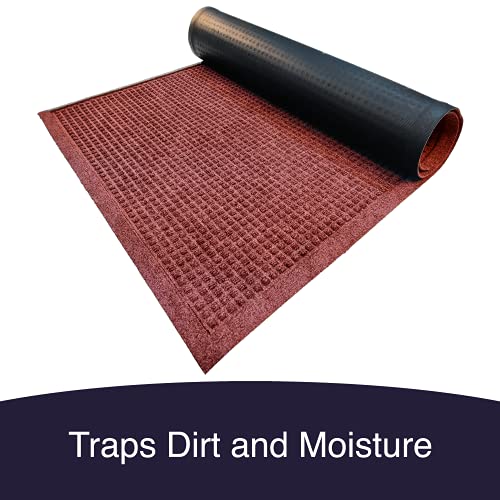 Ecomills Water Trapper Doormat, 36" x 60", Brown - color: Brown, size: 3' x 5' (Rectangular)
