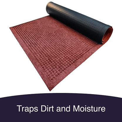 Ecomills Water Trapper Doormat, 36" x 60", Brown - color: Brown, size: 3' x 5' (Rectangular)