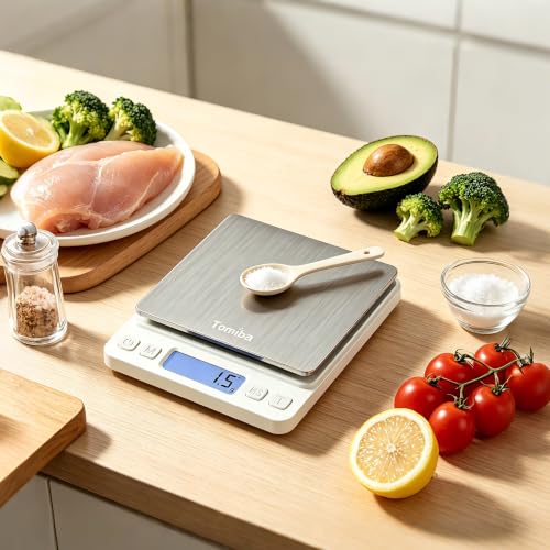 3000g Digital Touch Pocket Scale 0.01oz Resolution 2 AAA Batteries Included