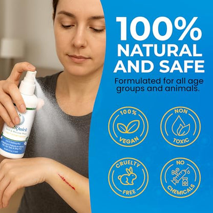 MediQuick Hypochlorous Acid Spray Mist, Antiseptic Spray No-Sting, 4 oz - size: Skin & Wound Mist (4 Ounce)