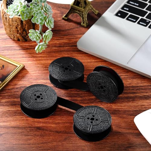Jecery 2 Pairs Universal Typewriter Ribbon, Calculator Ribbon, Black