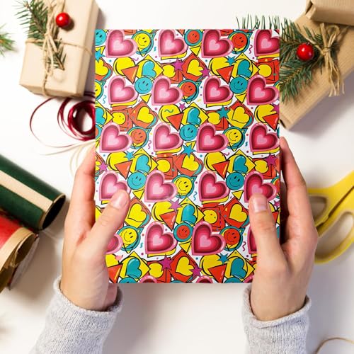 POLYSELLS 100pcs 10x13 Inches Poly Mailers, Cute Design Birthday Gifts Shipping Bags - Love Sweet & Smile Face - color: Love Heart, size: 10"x13" 100 PCS