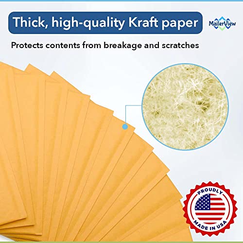 Kraft Bubble Mailers 14.25x20, Self Seal Padded Envelopes #7, 50 Pack Bulk - size: 14.25"x20" / 50 Pack