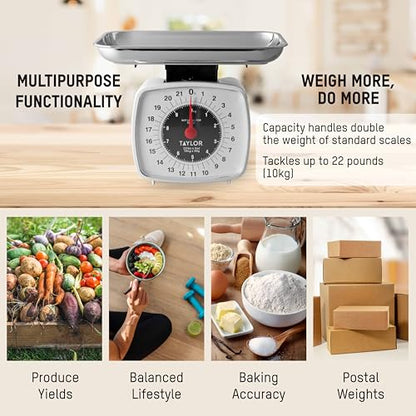 Mechanical Kitchen Scale with Tray