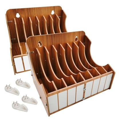8-Tier Sandpaper Organizer Fit for Sanding Discs 5 Inch, Sandpaper Storage Holder, Woodworking Tool Box Organizers and Storage Rack (Excluding Sandpaper), 2 Pack - style: 2 Pack