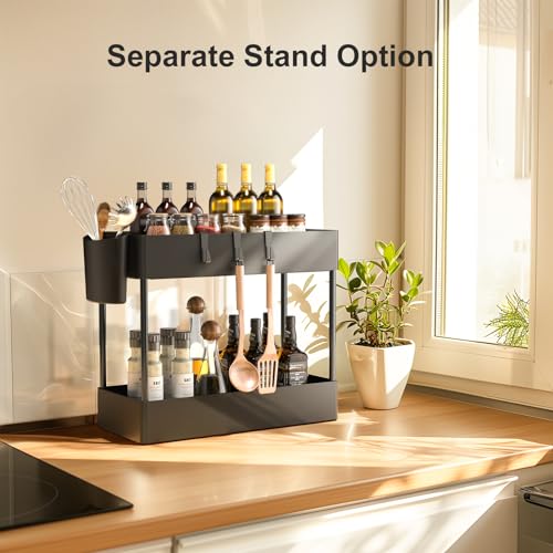 Pipishell 4 Tier Slim Storage Cart with Wheels, Laundry Cart, Black - color: Black, size: 4-Tier
