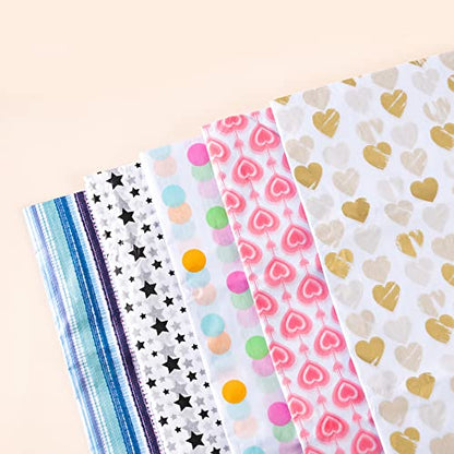 Tissue Paper for Gift Bags, 50 Sheets, 20 x 26 Inch - color: Rainbow