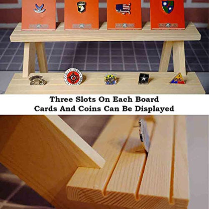 Display Riser, Earring Display Stands,Organizer For Vendor(4tier) - color: Log-4tier