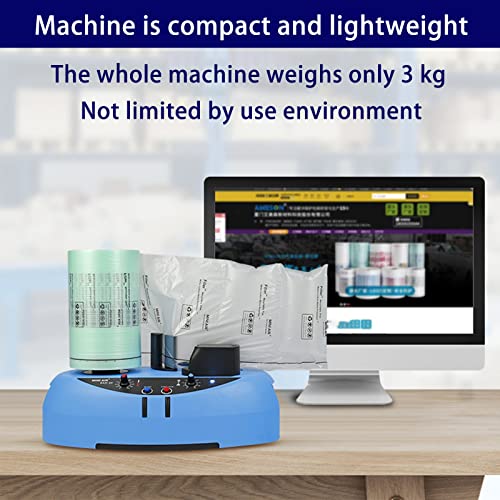 Mini Air EA2S Air Cushion Machine, Air Pillows Maker, Bubble Wrap Machine, Air Pillow Packaging Machine with 2 Free 164 ft/50m Test Film Roll for Package and Product Shipment Protection - size: MINI AIR 2S Machine