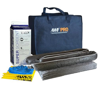 AWF PRO Portable Economy Universal Spill Kit, 25 Pieces - size: Economy Spill Kit
