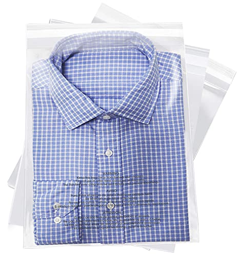 iMailer - 500 Pcs - 13" x 15" Poly Bags with Suffocation Warning Self Seal- Clear Shipping Bags 1.6 Mil for Clothing, Shirts, Packaging - Permanent Adhesive - size: 13" x 15", style: Permanent Glue