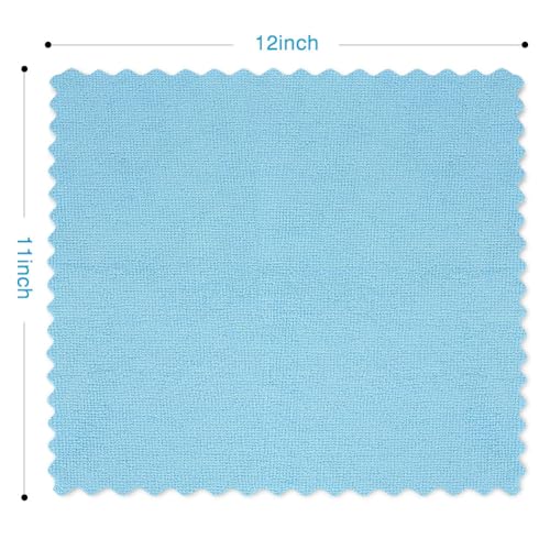 Orighty Microfiber Cleaning Cloth 5 Pack, Blue Cleaning Rags 12x11 inch - color: Blue, size: 5 Pack