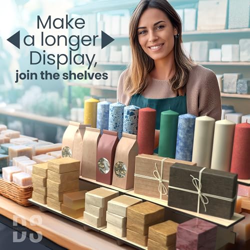 3-Tier Natural Wooden Display Stand Bundle for Vendors, Craft Fairs, Markets, Retail