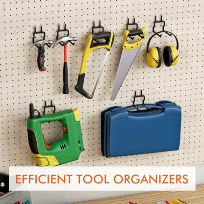 Utility Heavy Duty Pegboard Hooks, 5Pack Peg Board Accessories Tool Hangers - style: 5 Pack