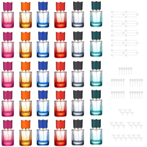 DAYUMKOU 30 Pack Empty Perfume Glass Bottle, 30ml - size: 30pcs