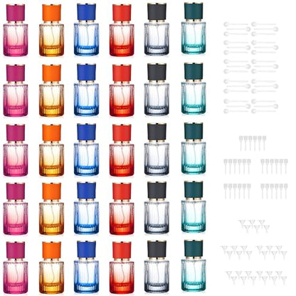 DAYUMKOU 30 Pack Empty Perfume Glass Bottle, 30ml - size: 30pcs