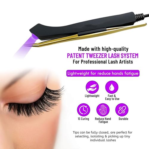5W Lash Light with Foot Pedal for Fast Curing | 395-400nm Aluminum Alloy for Eyelash Extensions & Nail Art