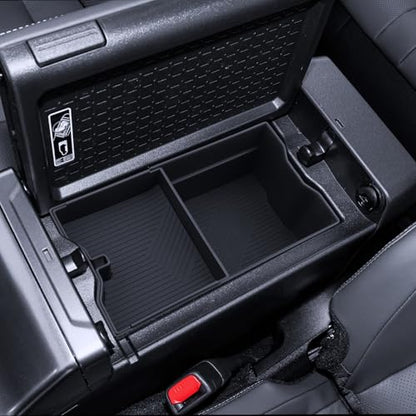 for RAV4 Center Console Organizer 2026 Toyota RAV4 (6th Gen) Hybrid/PHEV Accessories Armrest Tray Middle Storage Box Insert Container Durable ABS Plastic - size: for Toyota RAV4 2026