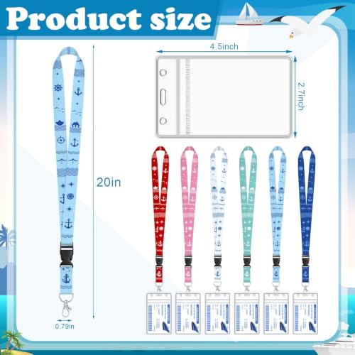 HONSIO 6 Pack Cruise Lanyard for Ship Cards, Cruise Essentials 2026 - color: 6 Pack Multicolor