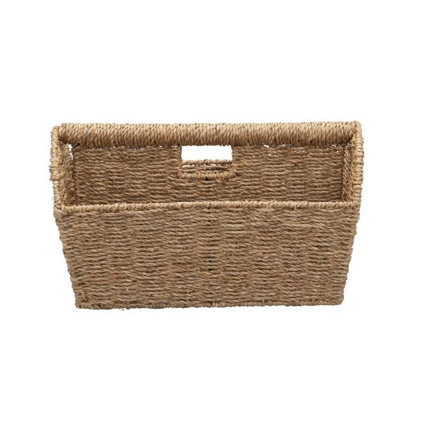 Household Essentials Rectangular Magazine Rack, Seagrass - color: Seagrass, style: Narrow