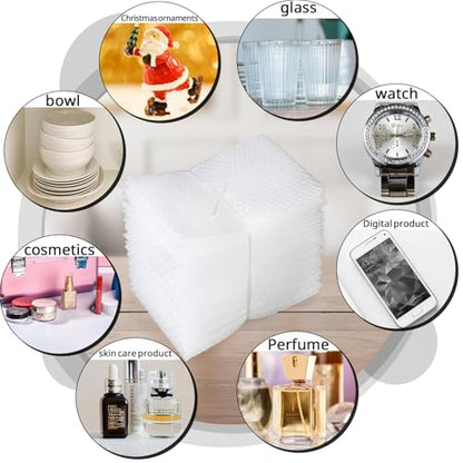 200 Pack 4" x 6" Bubble Out Bags Pouches, Double-Walled Bubble Cushioning Pouches Wrap Bags for Packing, Moving, Shipping, and Storage