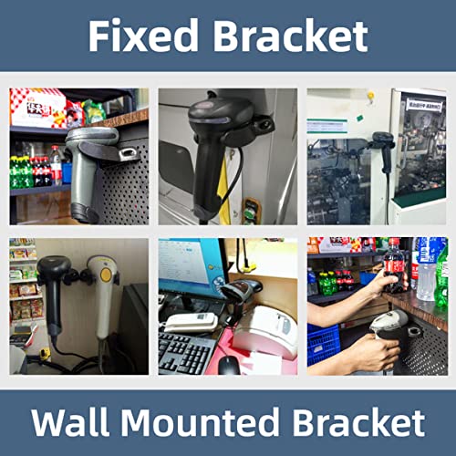 Universal Barcode Scanner Holder, Barcode Scanning Holder, Barcode Reader Rack Bracket Wall Mount Accessiors Fit for Most Scanner Barcode Scanners Scan Gun Label Readers (Style U) - style: Style U