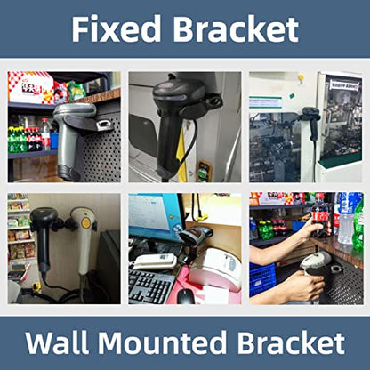 Universal Barcode Scanner Holder, Barcode Scanning Holder, Barcode Reader Rack Bracket Wall Mount Accessiors Fit for Most Scanner Barcode Scanners Label Readers (5pcs-Style U) - style: 5pcs-Style U