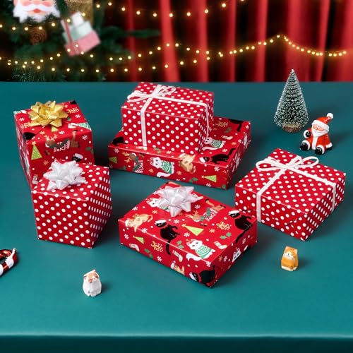 WERNNSAI Cat Christmas Wrapping Paper Jumbo Roll 33 ft Black Cat with Hat - color: Christmas Cat