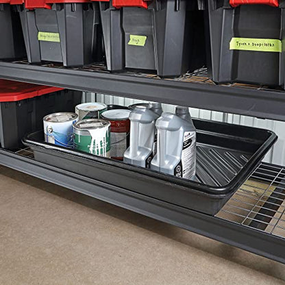 PIG Containment Tray - Rim to Rim Dimensions 40.25" L x 28.25" W x 5" H - Interior Bottom Dimensions 36" L x 24" W - 17.95 gal. Sump Capacity - PAK921 - size: 40.3" x 28.3" x 5"