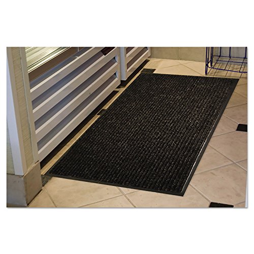 Guardian Golden Series Dual-Rib Indoor Wiper Floor Mat, Vinyl/Polypropylene, 3'x5', Charcoal