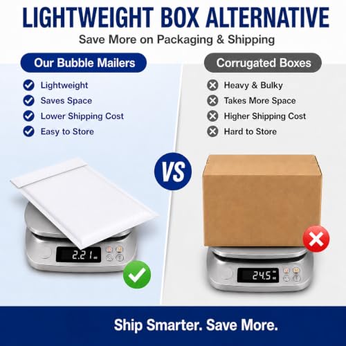 Fuxury Bubble Mailers 14.5x20" 15 Pack White Extra Large Padded Envelopes - color: White, size: 14.5x19" 15pcs