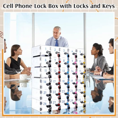 30 Slots Cell Phone Locker Box for Classroom Office Gym Factory - style: 30 Doors
