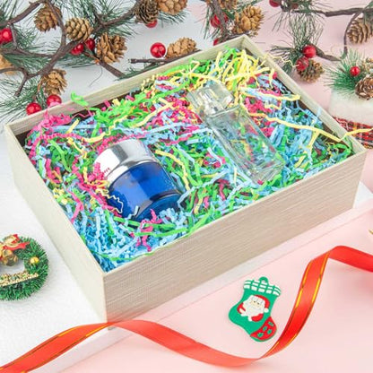 Caleihd Crinkle Cut Paper Shred Filler Gift Cushion Streamer 4 Mix Color - color: Festival Blend