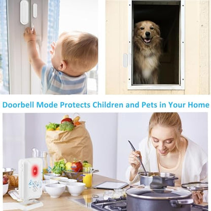 Door Alarms when Opened, GreenCycle Door Chimes when Door Opens - color: 1 receiver + 1 chime